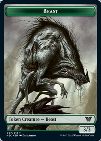 Beast // Treasure Double-Sided Token [Kamigawa: Neon Dynasty Commander Tokens] - The Mythic Store | 24h Order Processing