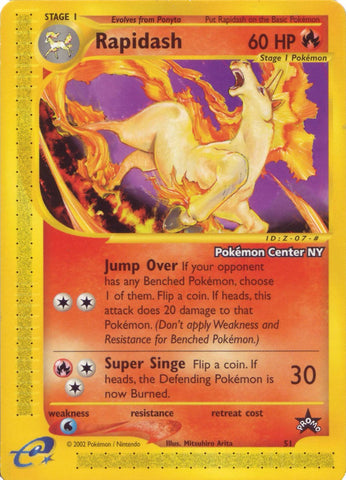 Rapidash (51) (Pokemon Center NY Promo) [Wizards of the Coast: Black Star Promos] - The Mythic Store | 24h Order Processing