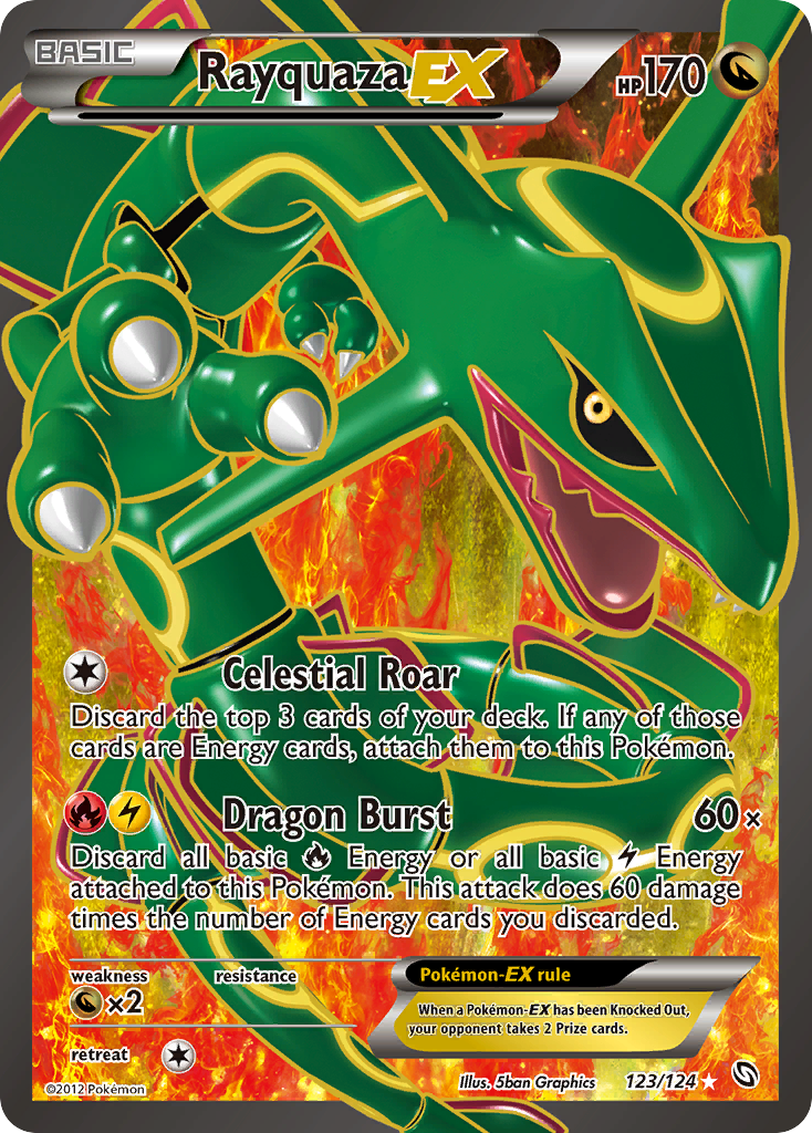 Rayquaza EX (123/124) [Black & White: Dragons Exalted] - The Mythic Store | 24h Order Processing
