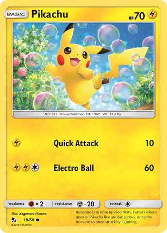 Pikachu (19/68) [Sun & Moon: Hidden Fates] - The Mythic Store | 24h Order Processing