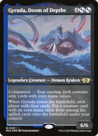 Gyruda, Doom of Depths (Foil Etched) [Multiverse Legends] - The Mythic Store | 24h Order Processing