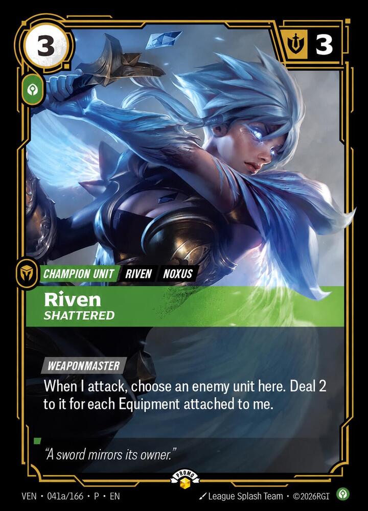 Riven - Shattered (041a/166) [Riftbound Promotional Cards] - The Mythic Store | 24h Order Processing