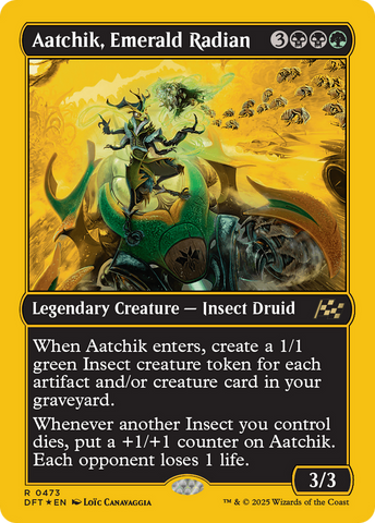 Aatchik, Emerald Radian (First-Place Foil) [Aetherdrift] - The Mythic Store | 24h Order Processing