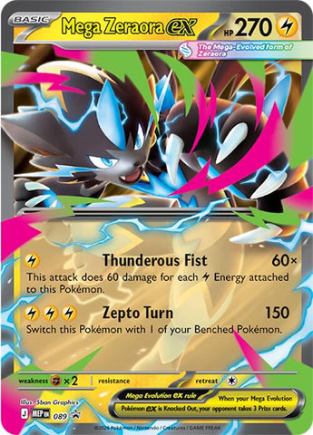 Mega Zeraora ex (089) [Mega Evolution Promo] - The Mythic Store | 24h Order Processing