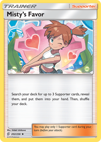 Misty's Favor (202/236) [Sun & Moon: Unified Minds] - The Mythic Store | 24h Order Processing