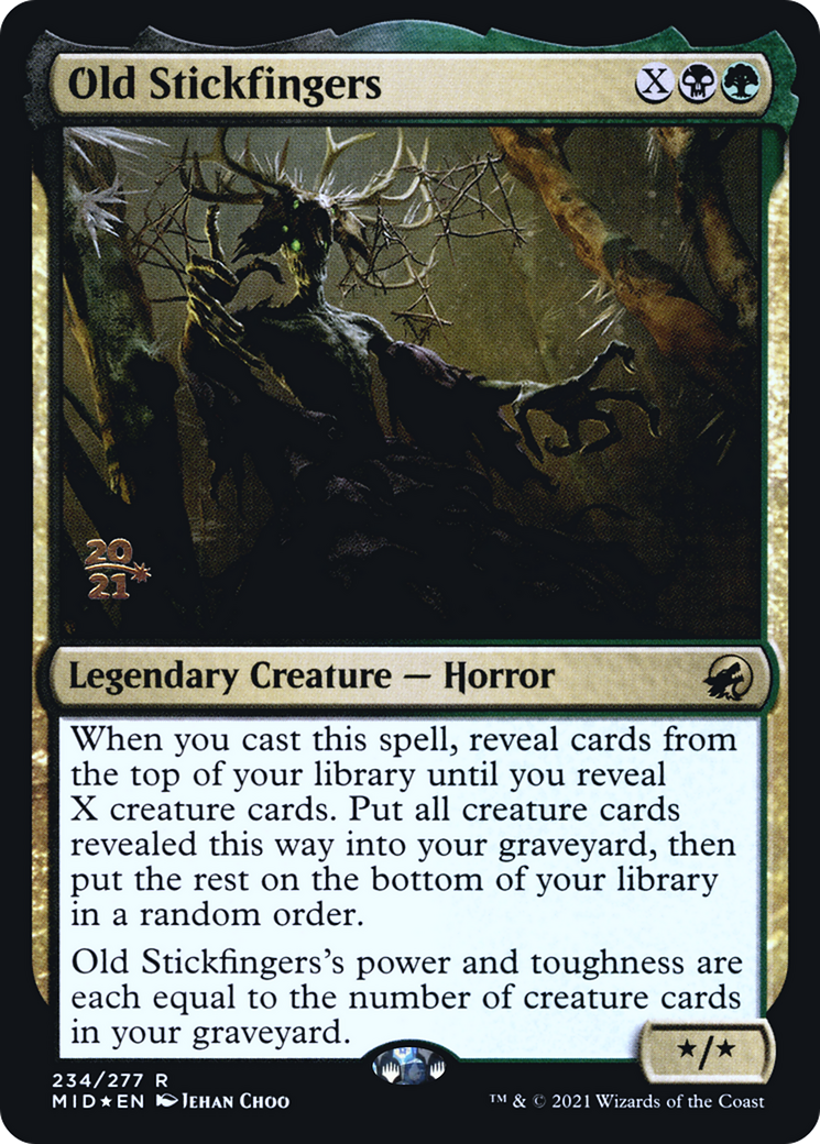 Old Stickfingers [Innistrad: Midnight Hunt Prerelease Promos] - The Mythic Store | 24h Order Processing