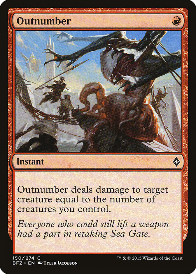 Outnumber [Battle for Zendikar] - The Mythic Store | 24h Order Processing