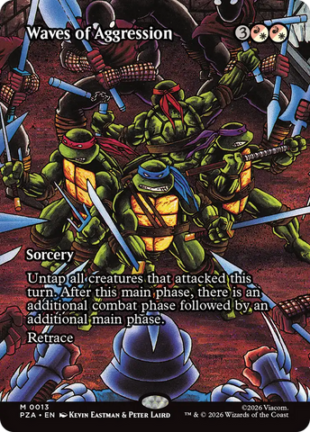 Waves of Aggression (Borderless) [Teenage Mutant Ninja Turtles Eternal-Legal] - The Mythic Store | 24h Order Processing