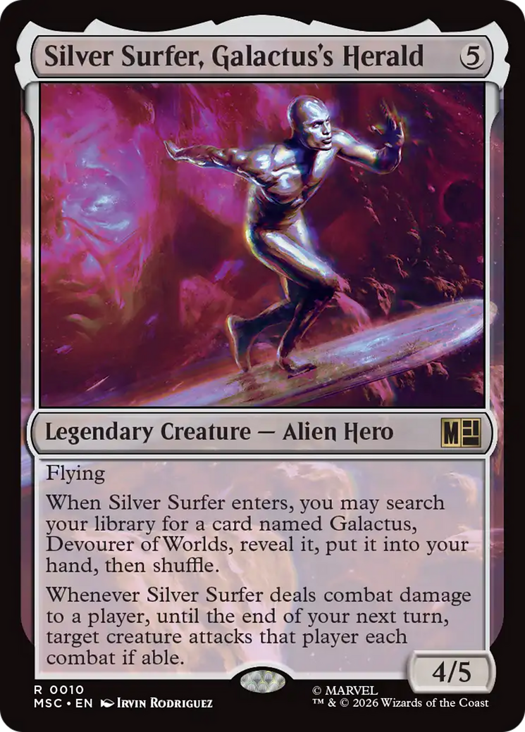 Silver Surfer, Galactus's Herald (Surge Foil) [Marvel Super Heroes Commander] - The Mythic Store | 24h Order Processing