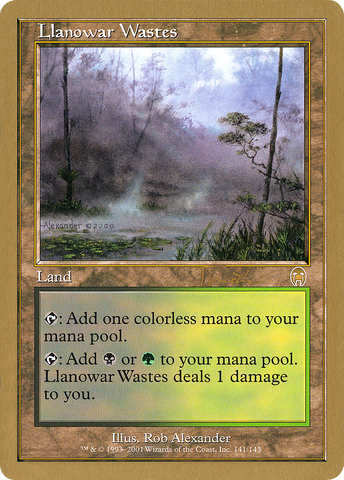 Llanowar Wastes (Jan Tomcani) [World Championship Decks 2001] - The Mythic Store | 24h Order Processing