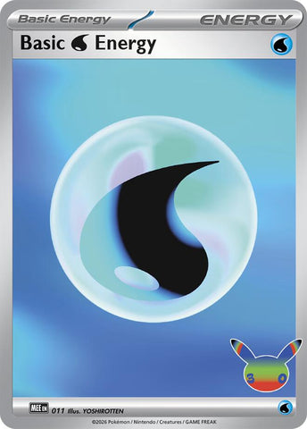 Basic Water Energy (011) (30th Celebration) [Mega Evolution Energies]