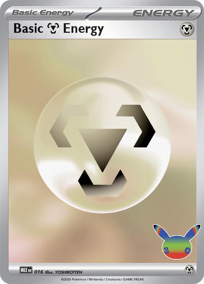 Basic Metal Energy (016) (30th Celebration) [Mega Evolution Energies] - The Mythic Store | 24h Order Processing