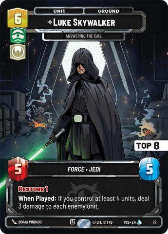 Luke Skywalker - Answering the Call (22) (Top 8) (22) [Sector and Regional Promos: Season 2]