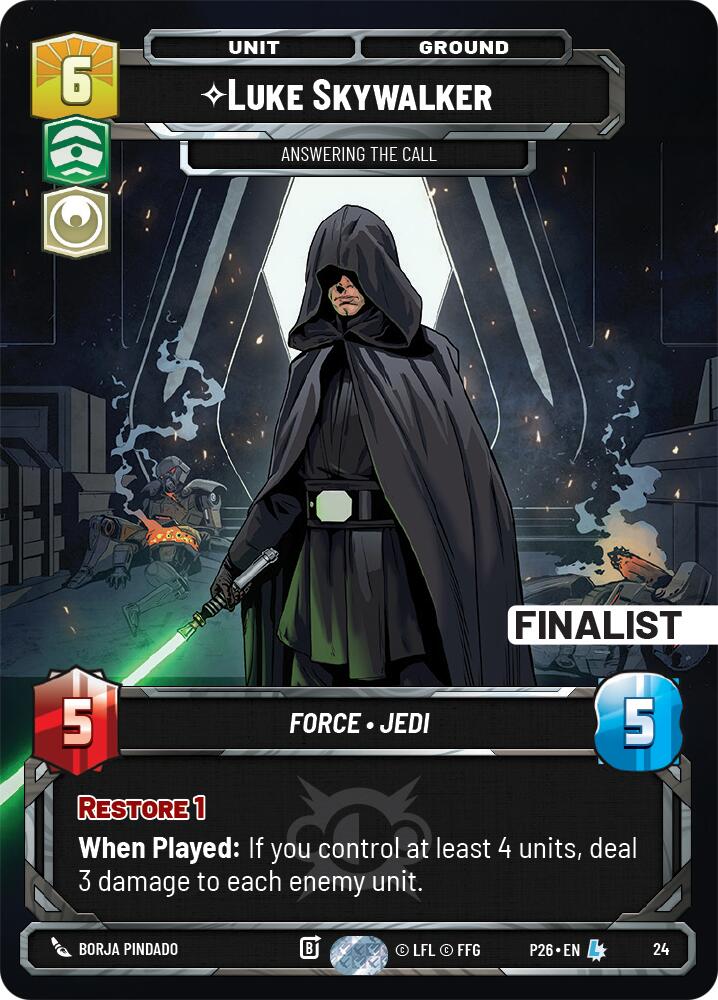 Luke Skywalker - Answering the Call (22) (Finalist) (22) [Sector and Regional Promos: Season 2] - The Mythic Store | 24h Order Processing