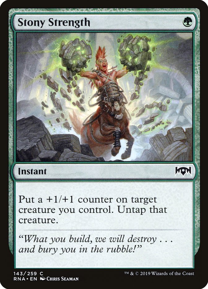 Stony Strength [Ravnica Allegiance] - The Mythic Store | 24h Order Processing