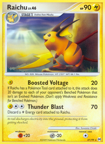 Raichu (27/99) [Platinum: Arceus] - The Mythic Store | 24h Order Processing