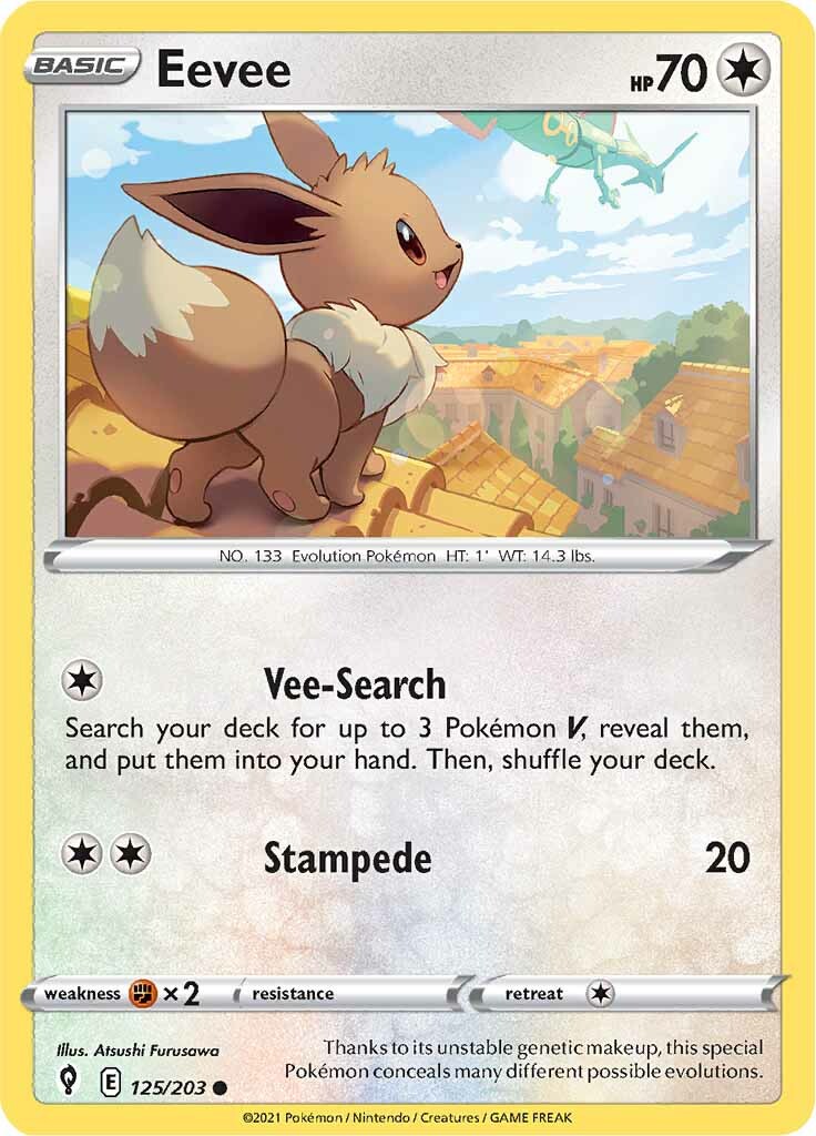 Eevee (125/203) [Sword & Shield: Evolving Skies] - The Mythic Store | 24h Order Processing