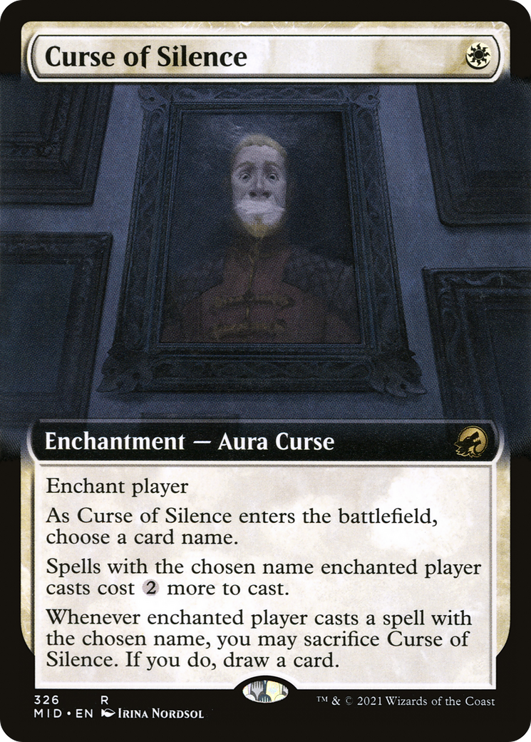 Curse of Silence (Extended Art) [Innistrad: Midnight Hunt] - The Mythic Store | 24h Order Processing