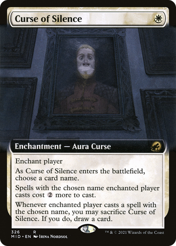 Curse of Silence (Extended Art) [Innistrad: Midnight Hunt] - The Mythic Store | 24h Order Processing