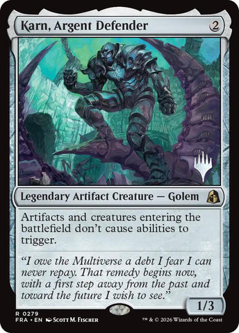 Karn, Argent Defender [Reality Fracture Promos]