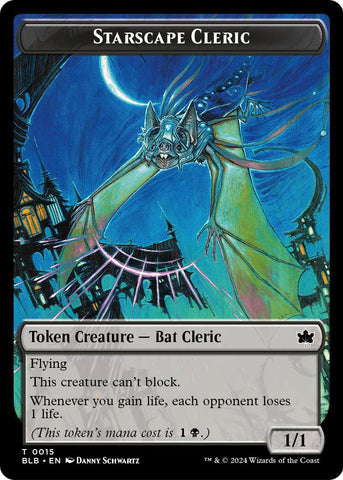 Starscape Cleric // Clue Double-Sided Token [Secrets of Strixhaven Tokens] - The Mythic Store | 24h Order Processing