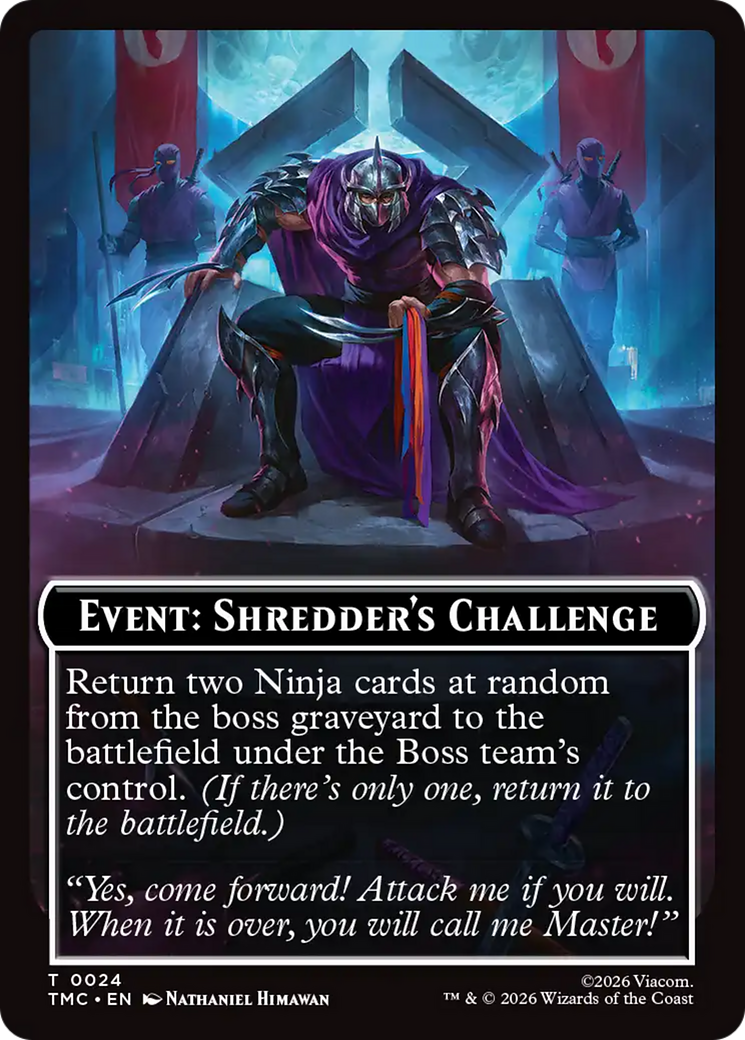 Event: Shredder's Challenge [Teenage Mutant Ninja Turtles Commander Tokens] - The Mythic Store | 24h Order Processing