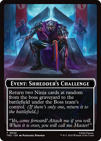 Event: Shredder's Challenge [Teenage Mutant Ninja Turtles Commander Tokens] - The Mythic Store | 24h Order Processing