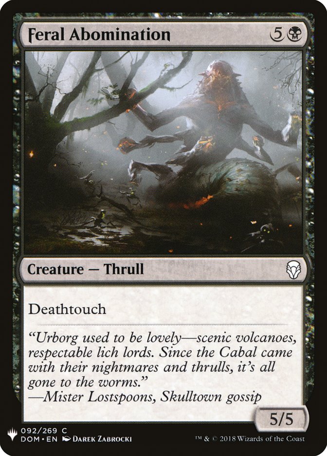 Feral Abomination [Mystery Booster] - The Mythic Store | 24h Order Processing