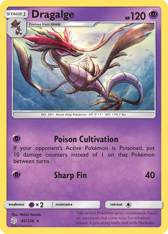 Dragalge (92/236) [Sun & Moon: Cosmic Eclipse] - The Mythic Store | 24h Order Processing