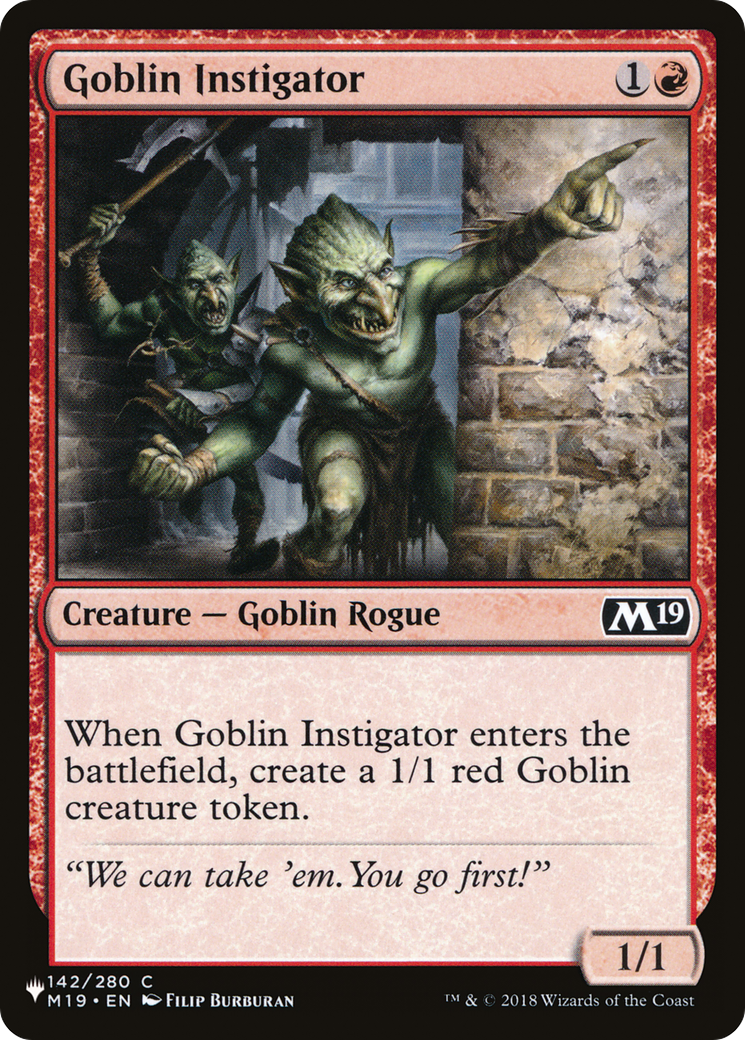 Goblin Instigator [The List] - The Mythic Store | 24h Order Processing