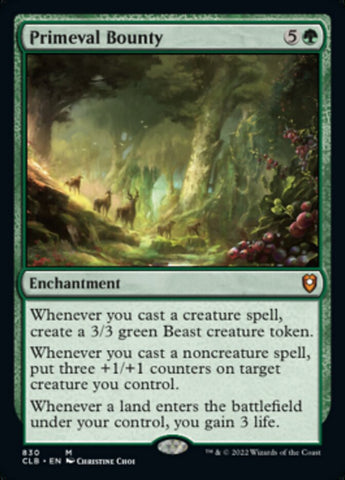 Primeval Bounty [Commander Legends: Battle for Baldur's Gate] - The Mythic Store | 24h Order Processing