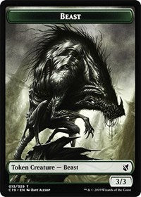 Beast (013) // Wurm Double-Sided Token [Commander 2019 Tokens] - The Mythic Store | 24h Order Processing
