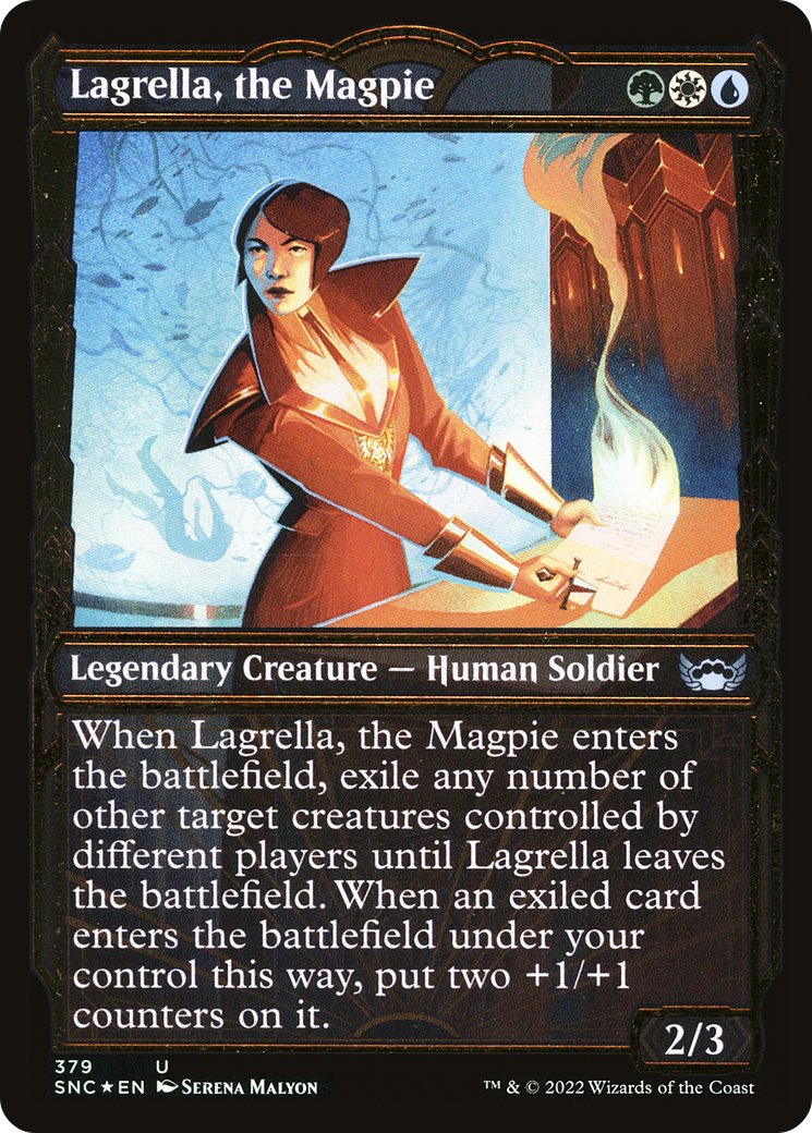 Lagrella, the Magpie (Showcase Golden Age Gilded Foil) [Streets of New Capenna] - The Mythic Store | 24h Order Processing