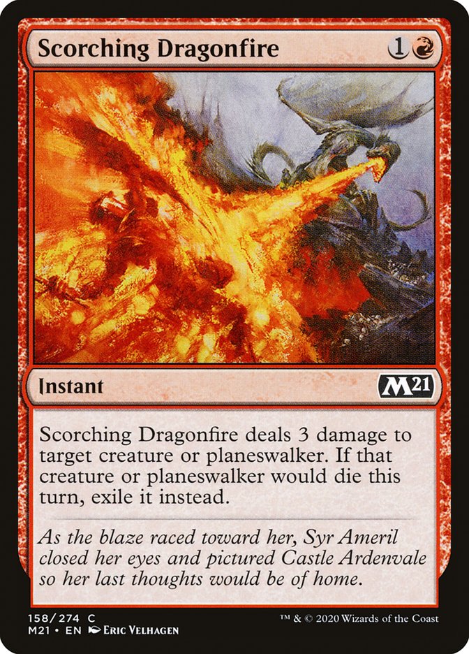 Scorching Dragonfire [Core Set 2021] - The Mythic Store | 24h Order Processing