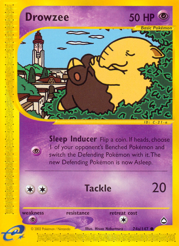 Drowzee (74a/147) [Aquapolis] - The Mythic Store | 24h Order Processing