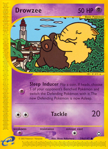 Drowzee (74a/147) [Aquapolis] - The Mythic Store | 24h Order Processing