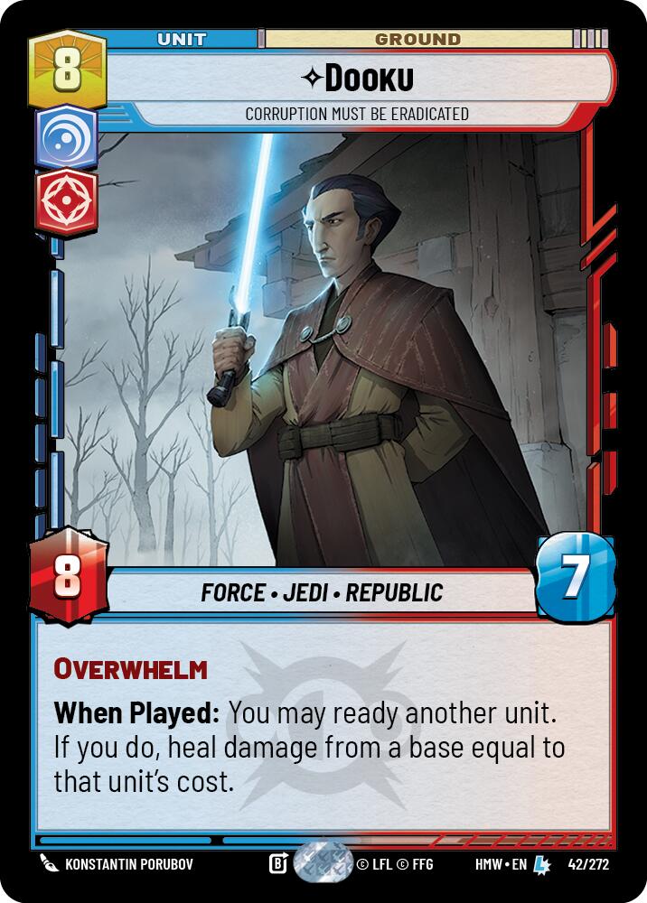 Dooku - Corruption Must Be Eradicated (42/272) (42/272) [Homeworlds] - The Mythic Store | 24h Order Processing