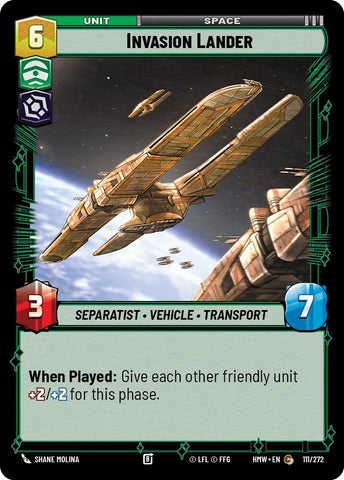 Invasion Lander (111/272) (111/272) [Homeworlds] - The Mythic Store | 24h Order Processing