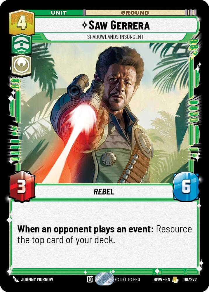 Saw Gerrera - Shadowlands Insurgent (119/272) (119/272) [Homeworlds] - The Mythic Store | 24h Order Processing