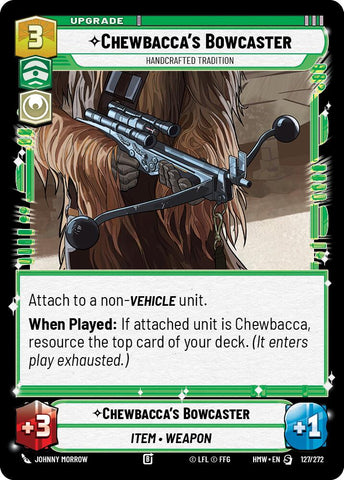 Chewbacca's Bowcaster - Handcrafted Tradition (127/272) (127/272) [Homeworlds] - The Mythic Store | 24h Order Processing