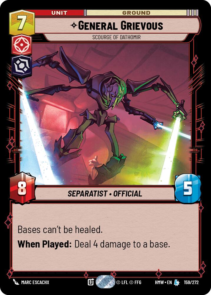 General Grievous - Scourge of Dathomir (159/272) (159/272) [Homeworlds] - The Mythic Store | 24h Order Processing