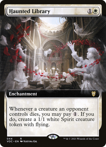 Haunted Library (Extended Art) [Innistrad: Crimson Vow Commander] - The Mythic Store | 24h Order Processing