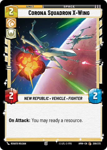 Corona Squadron X-Wing (209/272) (209/272) [Homeworlds] - The Mythic Store | 24h Order Processing
