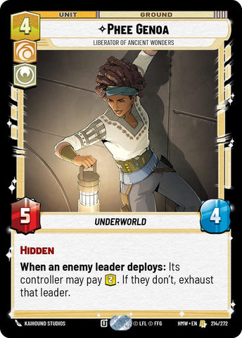 Phee Genoa - Liberator of Ancient Wonders (214/272) (214/272) [Homeworlds] - The Mythic Store | 24h Order Processing