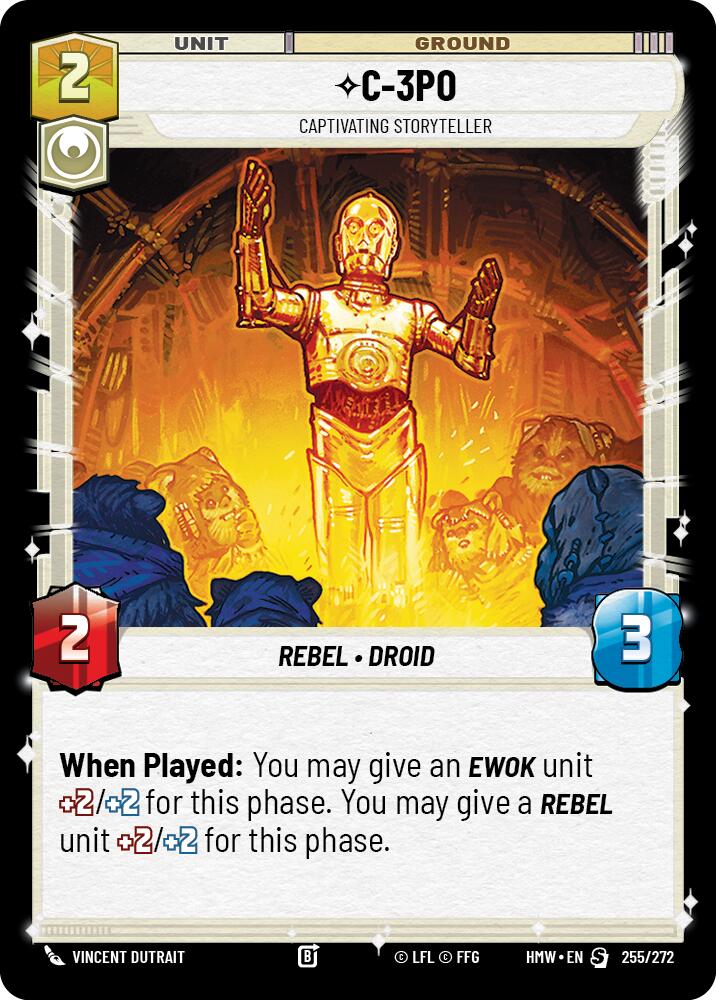 C-3PO - Captivating Storyteller (255/272) (255/272) [Homeworlds] - The Mythic Store | 24h Order Processing