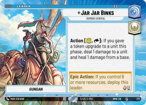 Jar Jar Binks - Bombad General (277) (Hyperspace) (277) [Homeworlds]