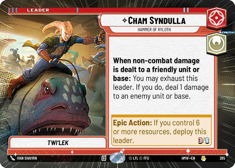 Cham Syndulla - Hammer of Ryloth (285) (Hyperspace) (285) [Homeworlds] - The Mythic Store | 24h Order Processing