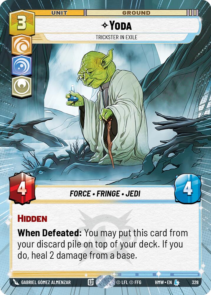 Yoda - Trickster in Exile (328) (Hyperspace) (328) [Homeworlds] - The Mythic Store | 24h Order Processing