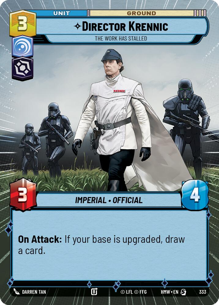 Director Krennic - The Work Has Stalled (333) (Hyperspace) (333) [Homeworlds] - The Mythic Store | 24h Order Processing