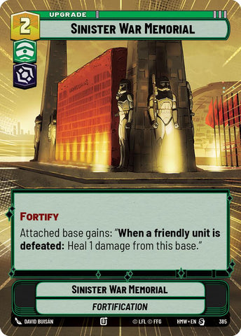 Sinister War Memorial (385) (Hyperspace) (385) [Homeworlds] - The Mythic Store | 24h Order Processing